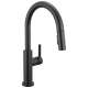 19867LF-BL Nicoli 11.06-in x 10.75-in x 17.06-in Single-Handle Pull-Down Kitchen Faucet, Matte Black