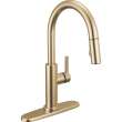19867LF-CZ Nicoli 11.06-in x 10.75-in x 17.06-in Single-Handle Pull-Down Kitchen Faucet, Champagne Bronze