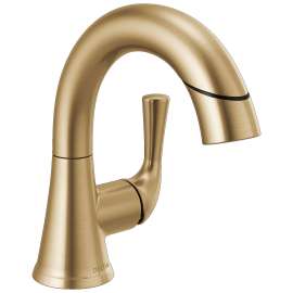 533LF-CZPDMPU Kayra 7.00-in x 6.00-in x 7.50-in Single Handle Pull-Down Bathroom Faucet, Champagne Bronze