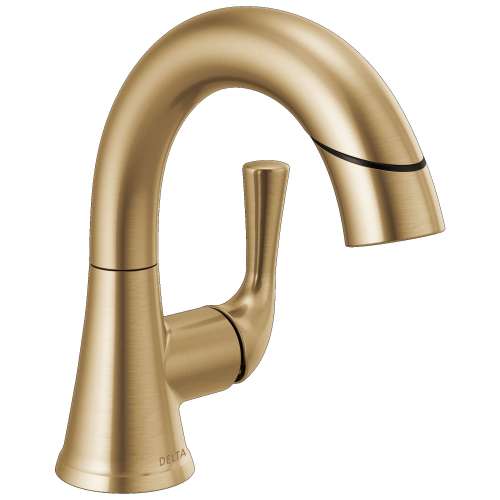 533LF-CZPDMPU Kayra 7.00-in x 6.00-in x 7.50-in Single Handle Pull-Down Bathroom Faucet, Champagne Bronze