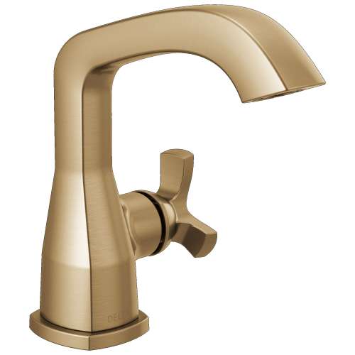 5766-CZ-PR-MPU-DST Stryke 6.56-in x 6.00-in x 6.88-in Single Handle Bathroom Faucet, Lumicoat Champagne Bronze