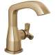 5766-CZ-PR-MPU-DST Stryke 6.56-in x 6.00-in x 6.88-in Single Handle Bathroom Faucet, Lumicoat Champagne Bronze