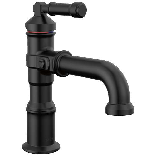 584-BL-DST Broderick 7.13-in x 2.00-in x 7.56-in Single Handle Bathroom Faucet, Matte Black