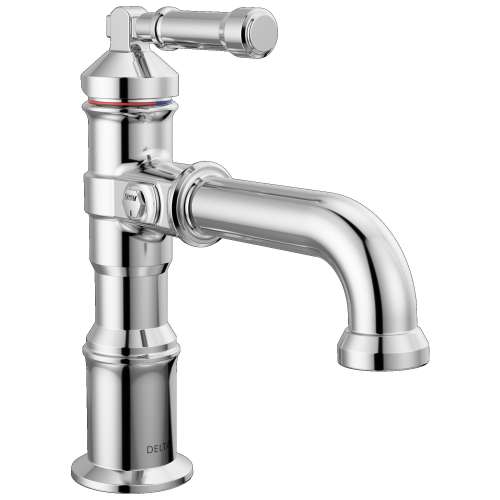 584-PR-LPU-DST Broderick 7.13-in x 2.00-in x 7.56-in Single Handle Bathroom Faucet, Lumicoat Chrome