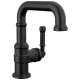 584SH-BL-DST Broderick 7.13-in x 2.00-in x 7.94-in Single Handle Bathroom Faucet, Matte Black