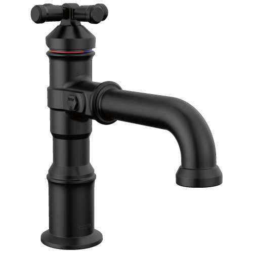 587-BL-DST Broderick 7.13-in x 2.00-in x 7.50-in Single Handle Bathroom Faucet, Matte Black