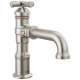 587-SS-PR-DST Broderick 7.13-in x 2.00-in x 7.50-in Single Handle Bathroom Faucet, Lumicoat Stainless