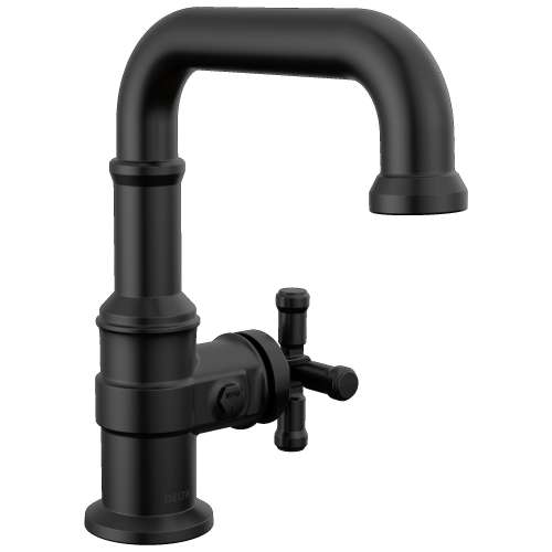 587SH-BL-DST Broderick 7.13-in x 2.00-in x 7.94-in Single Handle Bathroom Faucet, Matte Black
