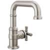 587SH-SS-PR-DST Broderick 7.13-in x 2.00-in x 7.94-in Single Handle Bathroom Faucet, Lumicoat Stainless