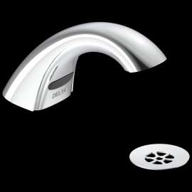 590-TFHGMHDF HDF 0.5-gpm VR Grid Strainer Battery Operated Electronic Faucet, Chrome