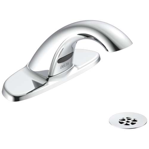 591-TFHGMHDF HDF 0.5-gpm VR Grid Strainer Battery Operated Electronic Lavatory Faucet, Chrome