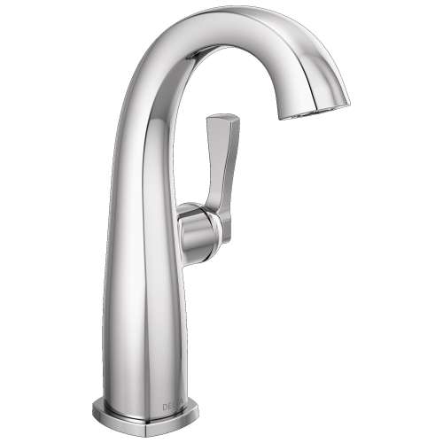 677-PR-DST Stryke 6.63-in x 4.31-in x 9.50-in Single Handle Mid-Height Bathroom Faucet, Lumicoat Chrome