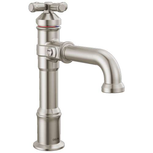 687-SS-PR-DST Broderick 7.13-in x 2.00-in x 9.00-in Single Handle Bathroom Faucet, Lumicoat Stainless