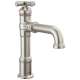 687-SS-PR-DST Broderick 7.13-in x 2.00-in x 9.00-in Single Handle Bathroom Faucet, Lumicoat Stainless