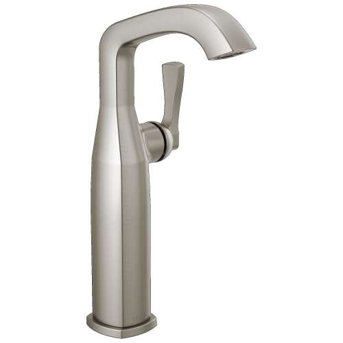 776-SS-PR-DST Stryke 6.56-in x 4.38-in x 11.19-in Single Handle Vessel Bathroom Faucet, Lumicoat Stainless