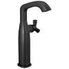 7766-BL-DST Stryke 6.56-in x 4.38-in x 11.19-in Single Handle Vessel Bathroom Faucet, Matte Black