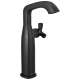 7766-BL-DST Stryke 6.56-in x 4.38-in x 11.19-in Single Handle Vessel Bathroom Faucet, Matte Black