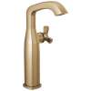 7766-CZ-PR-DST Stryke 6.56-in x 4.38-in x 11.19-in Single Handle Vessel Bathroom Faucet, Lumicoat Champagne Bronze