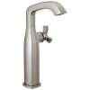 7766-SS-PR-DST Stryke 6.56-in x 4.38-in x 11.19-in Single Handle Vessel Bathroom Faucet, Lumicoat Stainless
