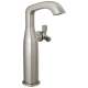 7766-SS-PR-DST Stryke 6.56-in x 4.38-in x 11.19-in Single Handle Vessel Bathroom Faucet, Lumicoat Stainless
