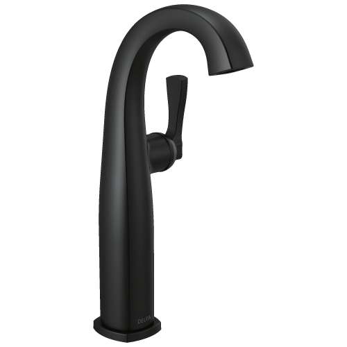 777-BL-DST Stryke 6.44-in x 4.38-in x 11.75-in Single Handle Vessel Bathroom Faucet, Matte Black