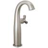 7776-SS-PR-DST Stryke 6.44-in x 4.38-in x 11.75-in Single Handle Vessel Bathroom Faucet, Lumicoat Stainless