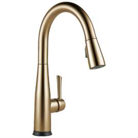 9113T-CZ-DST Essa 1.25-in x 10.75-in x 16.00-in Single-Handle Pull-Down Kitchen Faucet with Touch2O Technology, Champagne Bronze