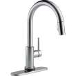 9159TL-AR-DST Trinsic 11.38-in x 4.19-in x 16.19-in Touch2O Kitchen Faucet with Touchless Technology, Arctic Stainless
