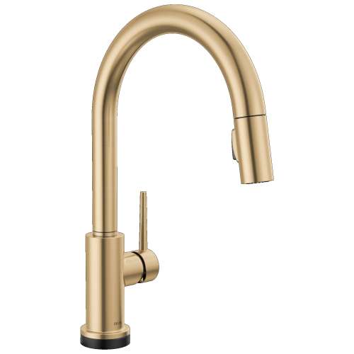 9159TLV-CZ-DST Trinsic 11.38-in x 4.19-in x 16.19-in VoiceIQ Kitchen Faucet with Touch2O with Touchless Technology, Champagne Bronze