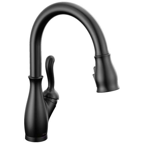 9178TLV-BL-DST Leland 11.63-in x 10.75-in x 15.38-in VoiceIQ Kitchen Faucet with Touch2O with Touchless Technology, Matte Black