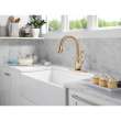 9178TLV-CZ-DST Leland 11.63-in x 10.75-in x 15.38-in VoiceIQ Kitchen Faucet with Touch2O with Touchless Technology, Champagne Bronze