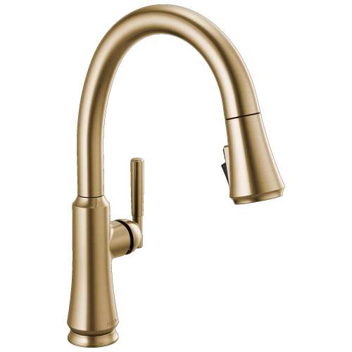 9179-CZ-DST Coranto 1.25-in x 10.75-in x 15.88-in Single-Handle Pull-Down Kitchen Faucet, Champagne Bronze