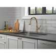 9179-CZ-DST Coranto 1.25-in x 10.75-in x 15.88-in Single-Handle Pull-Down Kitchen Faucet, Champagne Bronze