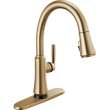 9179T-CZ-DST Coranto 1.25-in x 10.75-in x 16.00-in Single-Handle Pull-Down Kitchen Faucet with Touch2O Technology, Champagne Bronze