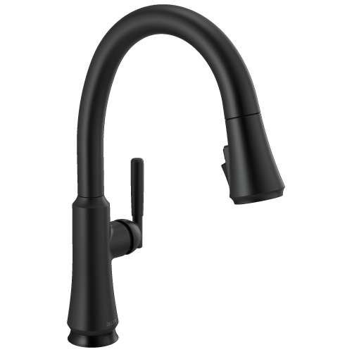 9179TL-BL-DST Coranto 11.56-in x 10.75-in x 15.63-in Touch2O Kitchen Faucet with Touchless Technology, Matte Black