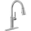 9184-AR-PR-DST Renaldi 11.56-in x 2.81-in x 16.56-in Single-Handle Pull-Down Kitchen Faucet, Lumicoat Arctic Stainless