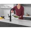 9184TL-BL-DST Renaldi 11.56-in x 2.81-in x 17.00-in Touch2O Kitchen Faucet with Touchless Technology, Matte Black