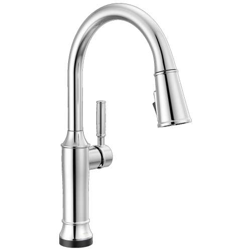 9184TL-PR-DST Renaldi 11.56-in x 2.81-in x 17.00-in Touch2O Kitchen Faucet with Touchless Technology, Lumicoat Chrome