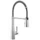 9613-DST Essa 11.50-in x 4.13-in x 19.38-in Single-Handle Pull-Down Spring Kitchen Faucet, Chrome