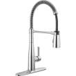 9613-DST Essa 11.50-in x 4.13-in x 19.38-in Single-Handle Pull-Down Spring Kitchen Faucet, Chrome