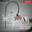 9613-DST Essa 11.50-in x 4.13-in x 19.38-in Single-Handle Pull-Down Spring Kitchen Faucet, Chrome