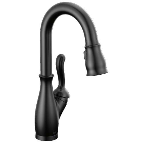9678TL-BL-DST Leland 9.13-in x 3.50-in x 14.56-in Touch2O Bar and Prep Faucet with Touchless Technology, Matte Black