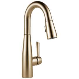 9913-CZ-DST Essa 1.25-in x 11.00-in x 14.50-in Single-Handle Pull-Down Bar and Prep Faucet, Champagne Bronze