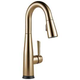 9913T-CZ-DST Essa 1.25-in x 10.75-in x 15.00-in Single-Handle Pull-Down Bar and Prep Faucet with Touch2O Technology, Champagne Bronze