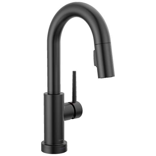 9959TL-BL-DST Trinsic 8.38-in x 4.19-in x 13.50-in Touch2O Bar and Prep Faucet with Touchless Technology, Matte Black
