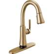 9979TL-CZ-DST Coranto 9.06-in x 4.63-in x 14.38-in Touch2O Bar and Prep Faucet with Touchless Technology, Champagne Bronze