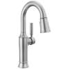 9984-AR-PR-DST Renaldi 8.81-in x 2.81-in x 14.44-in Single-Handle Pull-Down Bar and Prep Faucet, Lumicoat Arctic Stainless