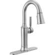 9984-AR-PR-DST Renaldi 8.81-in x 2.81-in x 14.44-in Single-Handle Pull-Down Bar and Prep Faucet, Lumicoat Arctic Stainless
