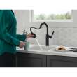 9984-BL-DST Renaldi 8.81-in x 2.81-in x 14.44-in Single-Handle Pull-Down Bar and Prep Faucet, Matte Black