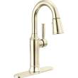 9984-PN-PR-DST Renaldi 8.81-in x 2.81-in x 14.44-in Single-Handle Pull-Down Bar and Prep Faucet, Lumicoat Polished Nickel